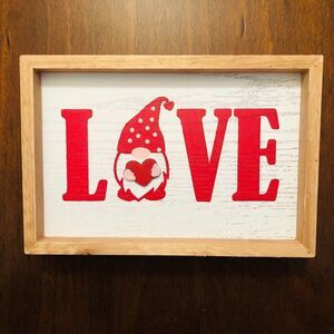 "Love" and "Home Sweet Home" Reversible Wood Box Décor Cottage Core